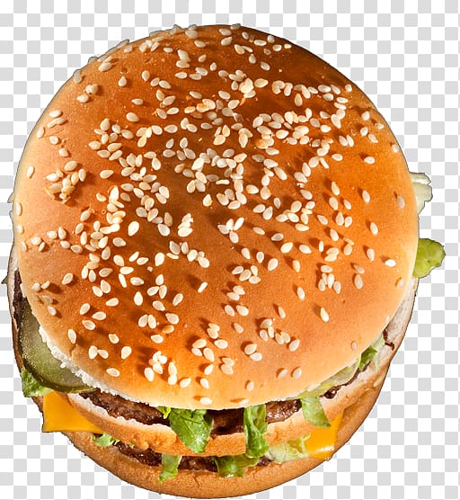 Cheeseburger McDonald\'s Big Mac Whopper Veggie burger Hamburger, quality pepper transparent background PNG clipart