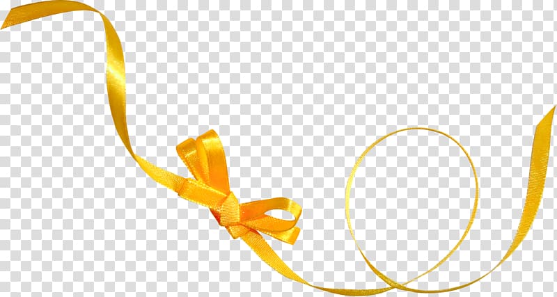Yellow Gold Ribbon, Golden,Ribbon transparent background PNG clipart
