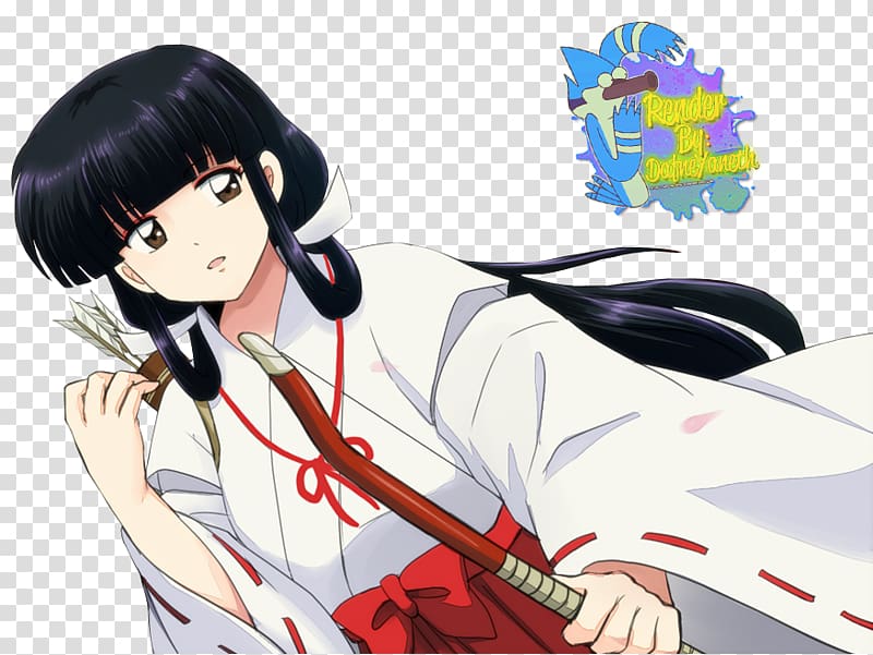 Kikyo Miroku Sesshōmaru Anime Inuyasha, Anime transparent background PNG clipart