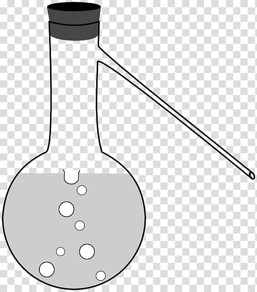 Distillation Laboratory Flasks Round-bottom flask Florence flask , glass transparent background PNG clipart