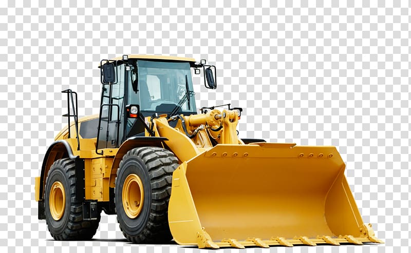yellow front loader, Asset tracking Global Positioning System GPS tracking unit Fleet management, Bulldozer transparent background PNG clipart