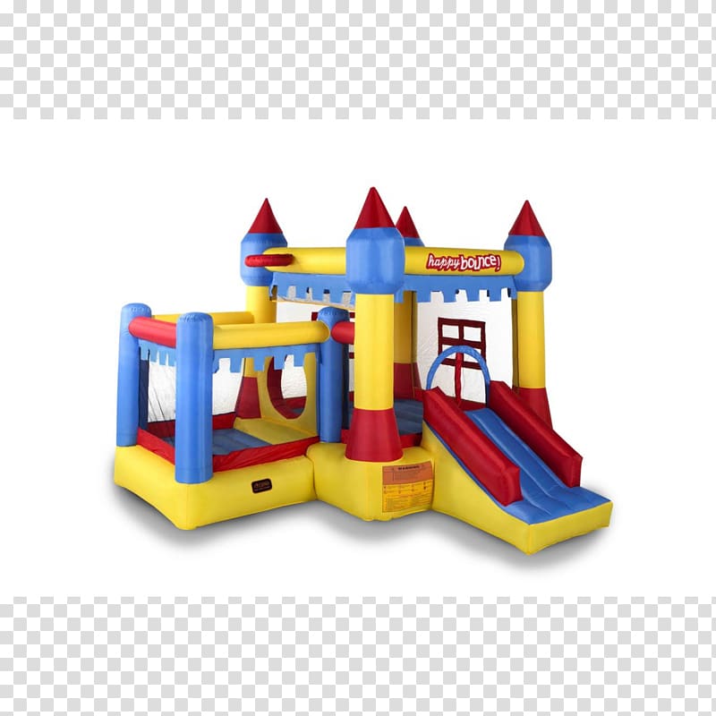 Inflatable Bouncers Castle Game Playground slide, Trampoline transparent background PNG clipart