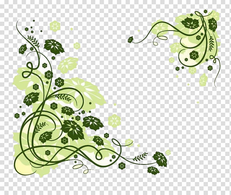 Drawing Flower Green illustration, line transparent background PNG clipart