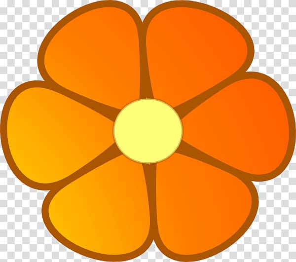 Orange blossom Flower, Hippie Heart s, orange, symmetry png