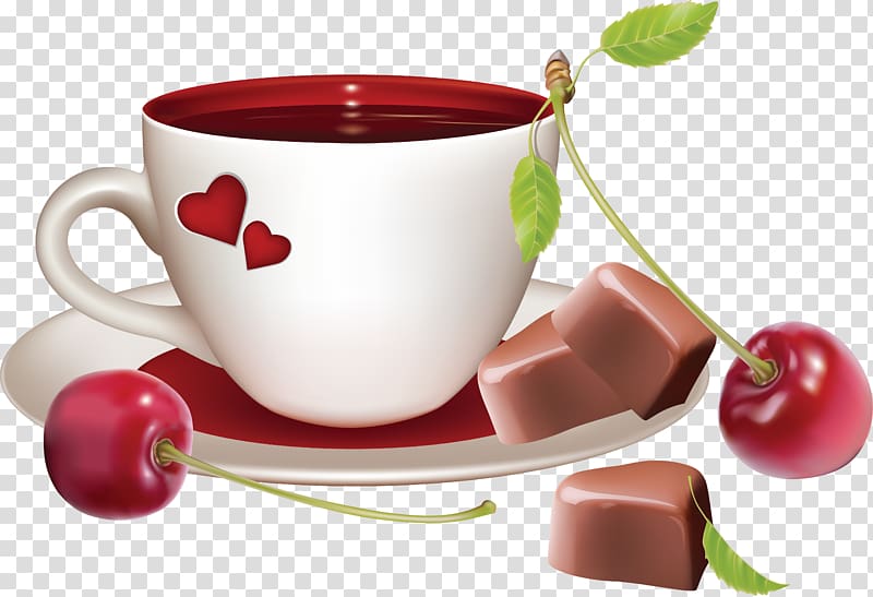 Tea Candy Bonbon Chocolate Cherry, sweet transparent background PNG clipart