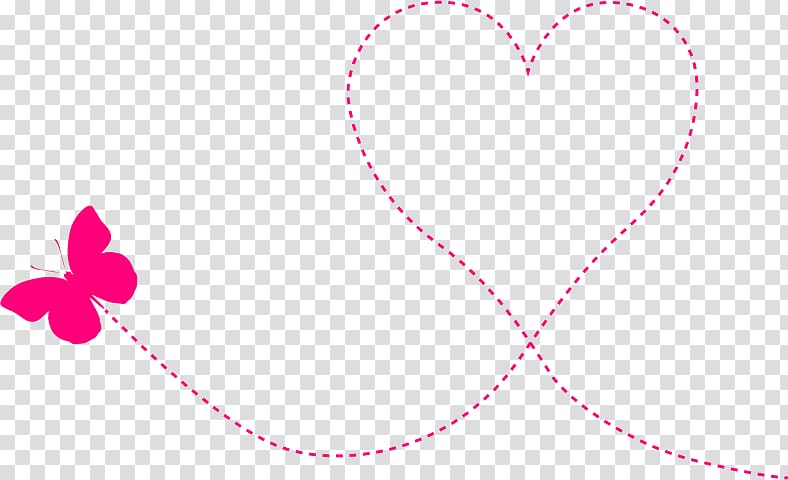 Heart Valentines Day Butterfly Love, Trail transparent background PNG clipart