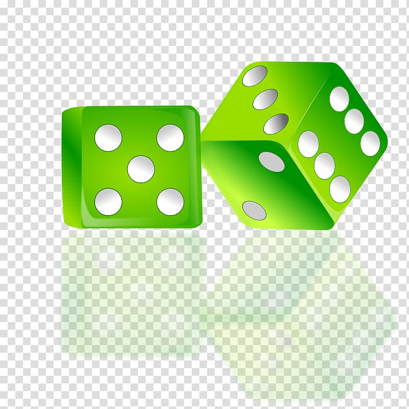 Yahtzee Dice Green , Dice transparent background PNG clipart