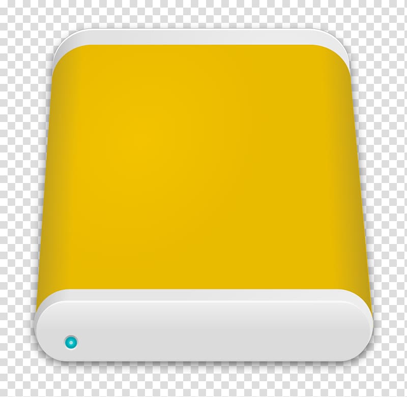 Hard disk drive Disk storage Pixabay Icon, Yellow mobile hard disk transparent background PNG clipart
