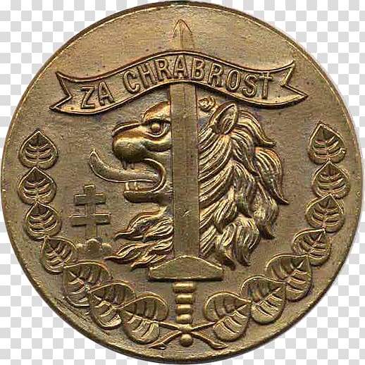 Czechoslovakia Slovak National Uprising Bronze medal Československá medaile Za chrabrost před nepřítelem, medal transparent background PNG clipart