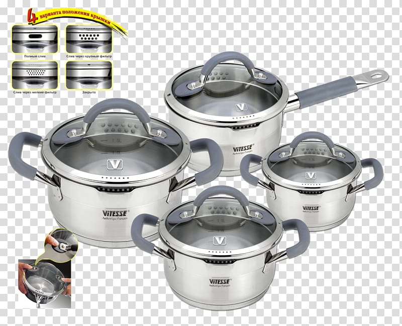 Lid Steel Cookware Pots Cratiță, frying pan transparent background PNG clipart