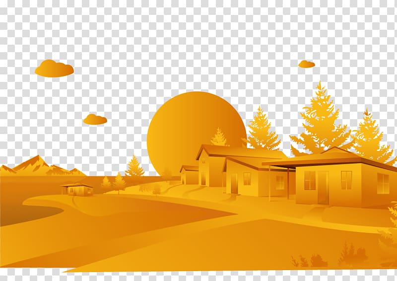 Desert Euclidean Sunset, desert sunset transparent background PNG clipart