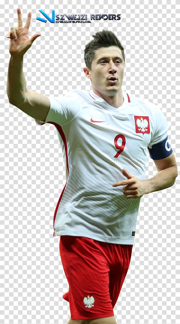men's white crew-neck t-shirt, Robert Lewandowski Poland national football team FC Bayern Munich Football player Sport, others transparent background PNG clipart
