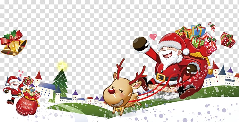Santa Claus Christmas Krampus Sales Gift, Santa Claus giving gifts transparent background PNG clipart