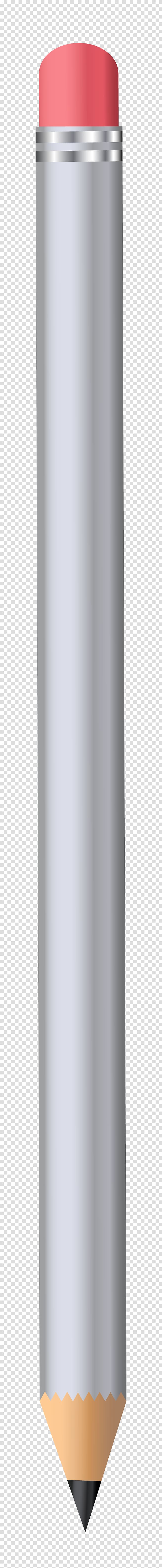 gray pencil illustration, Cylinder Design Product, Silver Pencil transparent background PNG clipart