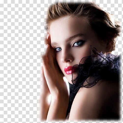 Natalia Vodianova Chanel Cosmetics Model La Légende de Shalimar, girl headphones transparent background PNG clipart