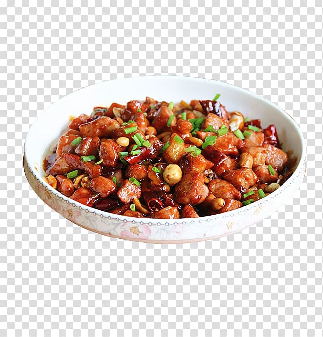 Kung Pao chicken Sichuan cuisine Hot chicken Chicken meat, Spicy Chicken material transparent background PNG clipart
