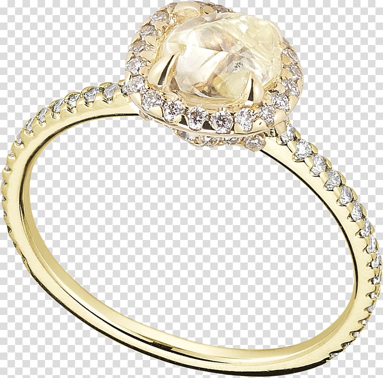 Engagement ring Rough diamond Wedding ring, ring transparent background PNG clipart