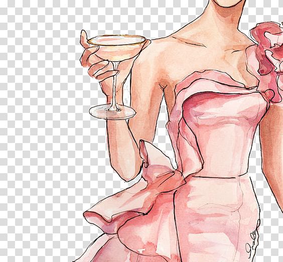 SKETCH BK Drawing Fashion Illustration, Banquet transparent background PNG clipart