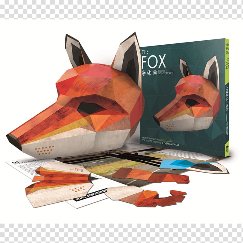 The Fox: An Enchanting Press-Out Mask for Parties, Festivals & Everyday Wear Paper Wintercroft Children of Blood and Bone, fox transparent background PNG clipart