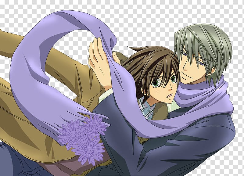 Junjo Romantica: Pure Romance Yaoi Misaki Takahashi Akihiko Usami Anime, Anime transparent background PNG clipart