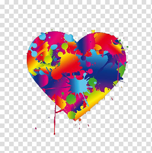 Love Graffiti, Pigment Heart transparent background PNG clipart
