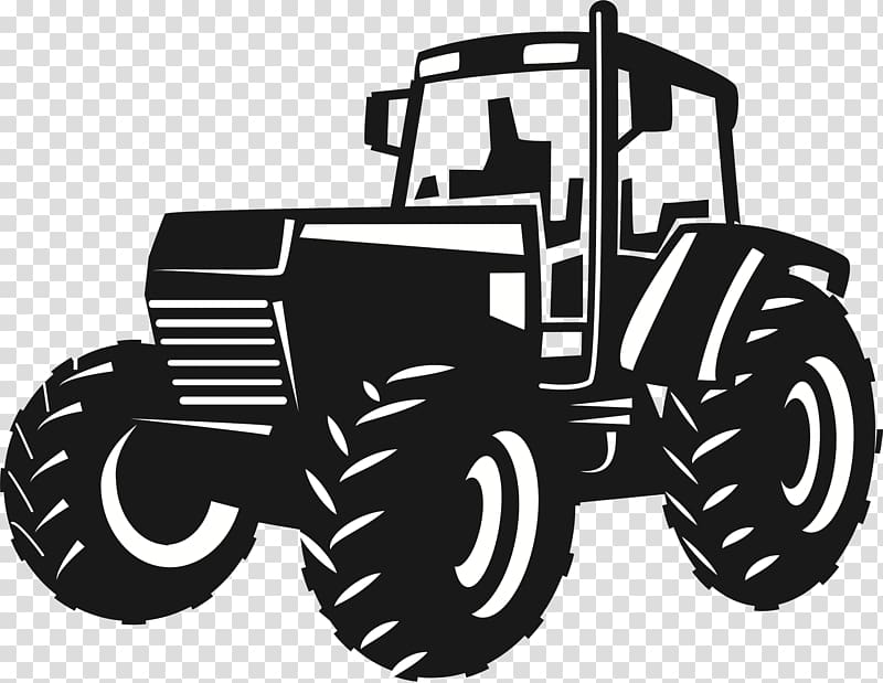 black tractor illustration, John Deere Tractor Agriculture , tractor transparent background PNG clipart