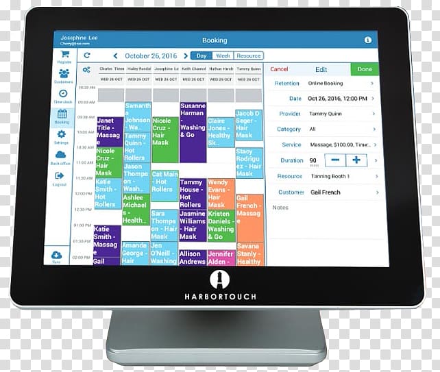 Harbortouch Point of sale POS Solutions Beauty Parlour Computer Software, touch hair transparent background PNG clipart