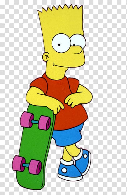 Bart Simpson Homer Simpson Marge Simpson The Simpsons Skateboarding Lisa Simpson, Bart Simpson transparent background PNG clipart