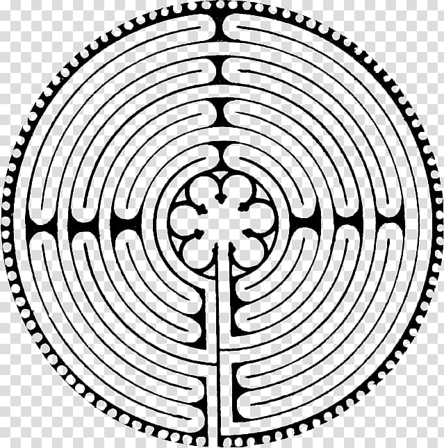 Chartres Cathedral labyrinth Notre-Dame de Paris Middle Ages, labyrinth transparent background PNG clipart