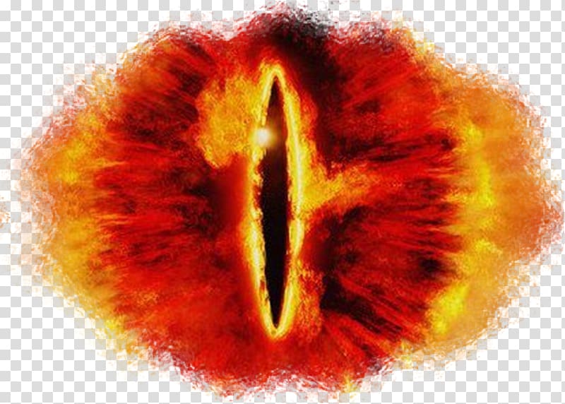 Sauron The Lord of the Rings Evil eye 索伦之眼, Eye transparent background PNG clipart