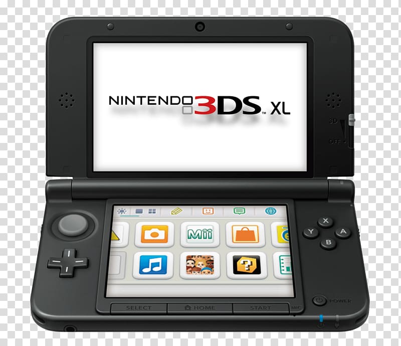 black Nintendo 3DS XL, Nintendo 3DS Xl transparent background PNG clipart