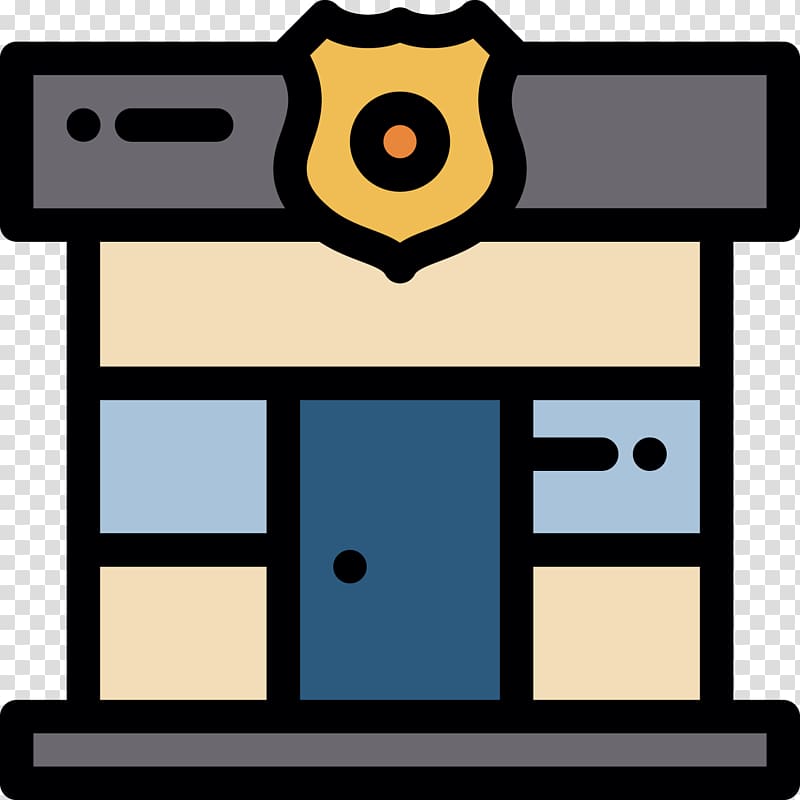 Police station , Cartoon police station transparent background PNG clipart