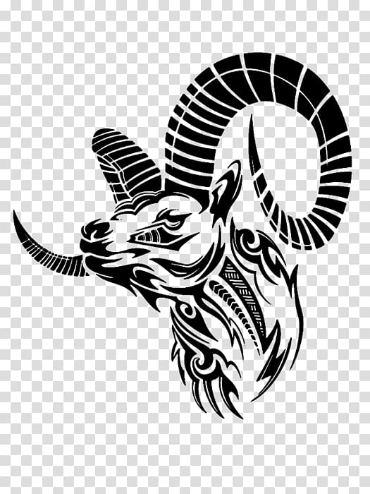 Goat Tattoo Sheep Tribe , goat transparent background PNG clipart