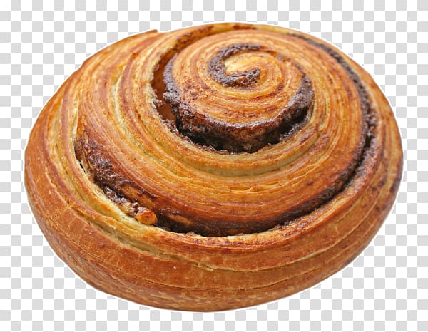 Danish pastry Cinnamon roll Pain au chocolat Schnecken Croissant, pans transparent background PNG clipart