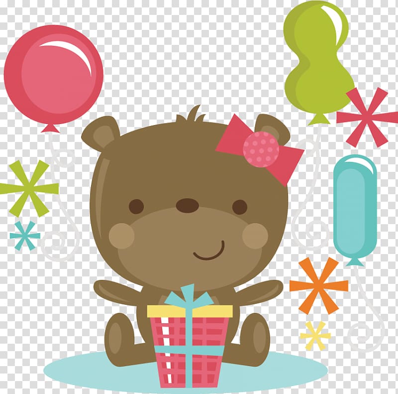 Birthday cake Bear Happy Birthday to You , Girl Birthday transparent background PNG clipart