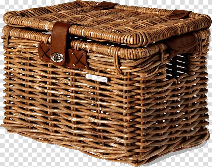Picnic Baskets Bicycle Baskets Rattan, Bicycle transparent background PNG clipart