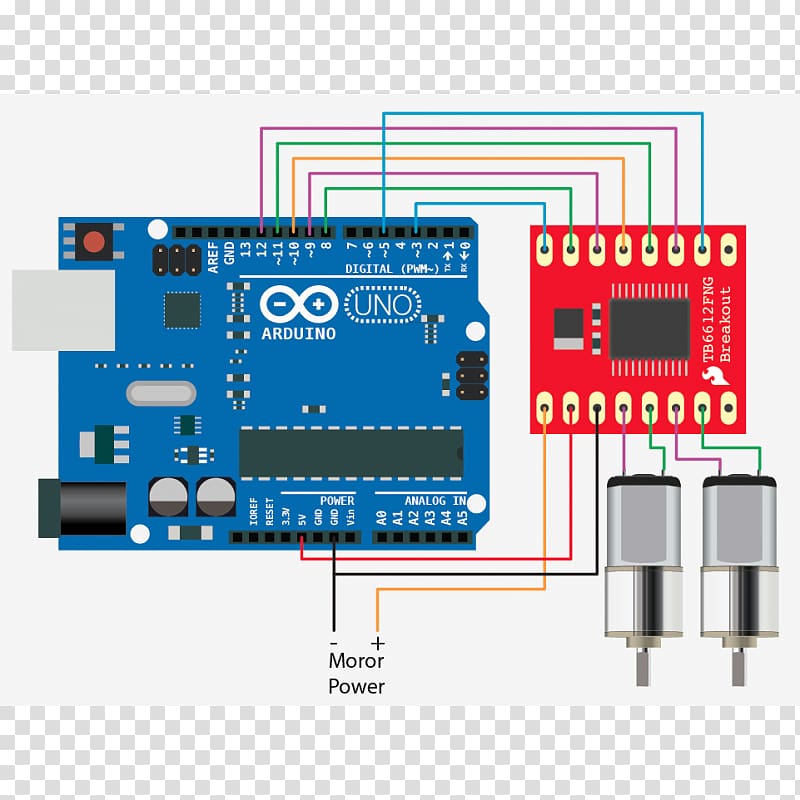 Arduino Flex sensor Microcontroller Electronic circuit, energ transparent background PNG clipart