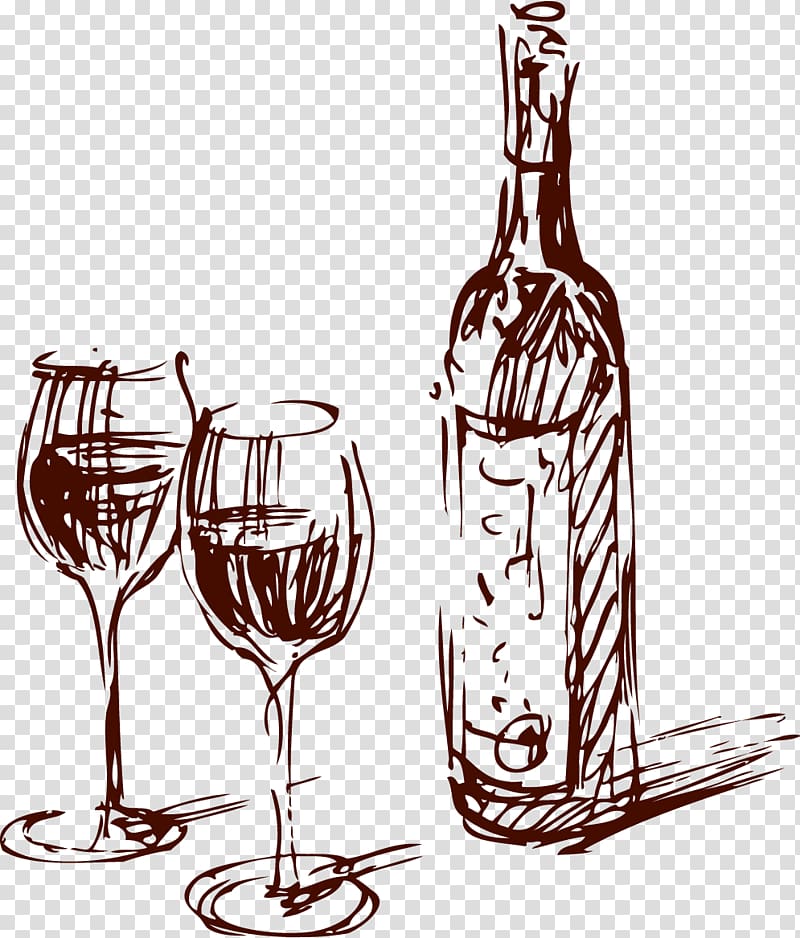 brown bottle beside two wineglasses illustration, Wine Oak Barrel Common Grape Vine Whiskey, wine bottle transparent background PNG clipart