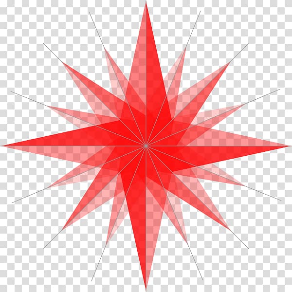 Paper Herrnhut Moravian star Red Moravian Church, compass rose transparent background PNG clipart