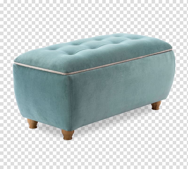 Foot Rests Furniture Stool Blue Turquoise, puf transparent background PNG clipart