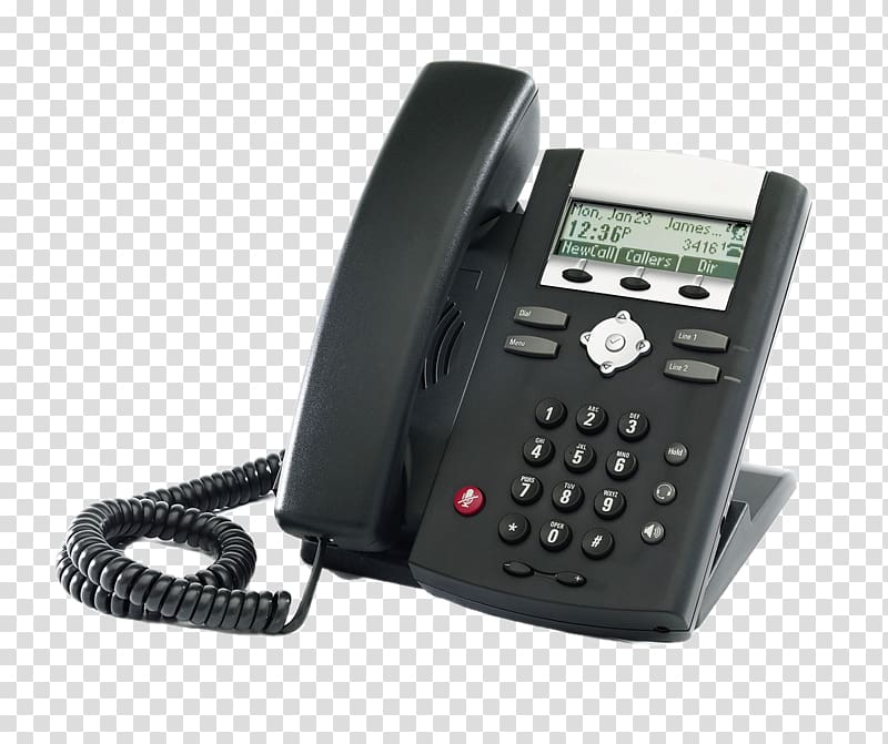 VoIP phone Polycom Session Initiation Protocol Telephone Voice over IP, phone transparent background PNG clipart
