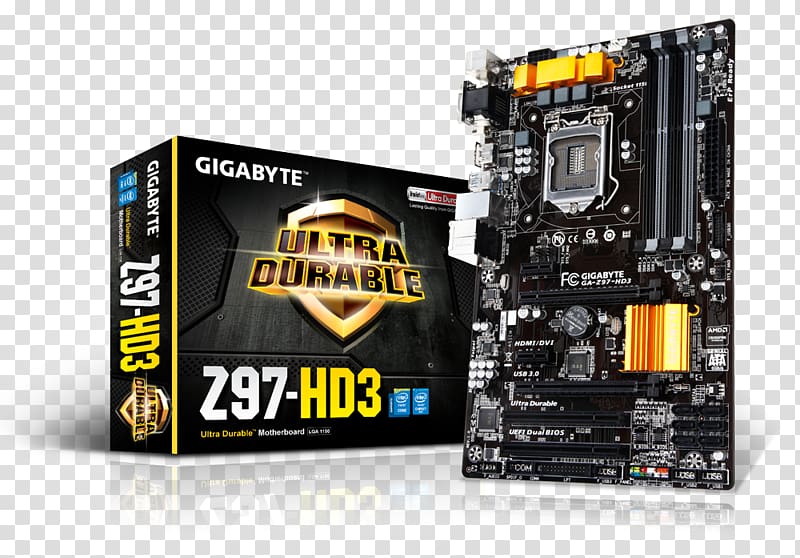 Intel LGA 1150 Motherboard LGA 1151 DDR3 SDRAM, Gigabyte Technology transparent background PNG clipart