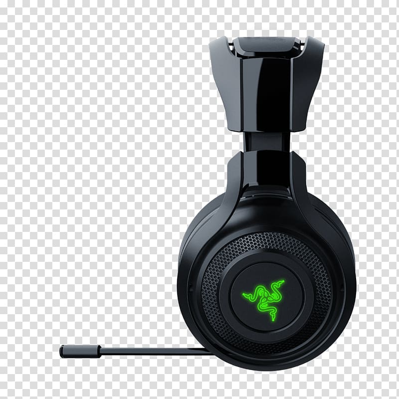 Razer Man O\'War Xbox 360 Wireless Headset Headphones 7.1 surround sound Razer ManO\'War 7.1, headphones transparent background PNG clipart