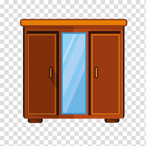Closet Cupboard Icon, Hand-painted storage closet transparent background PNG clipart