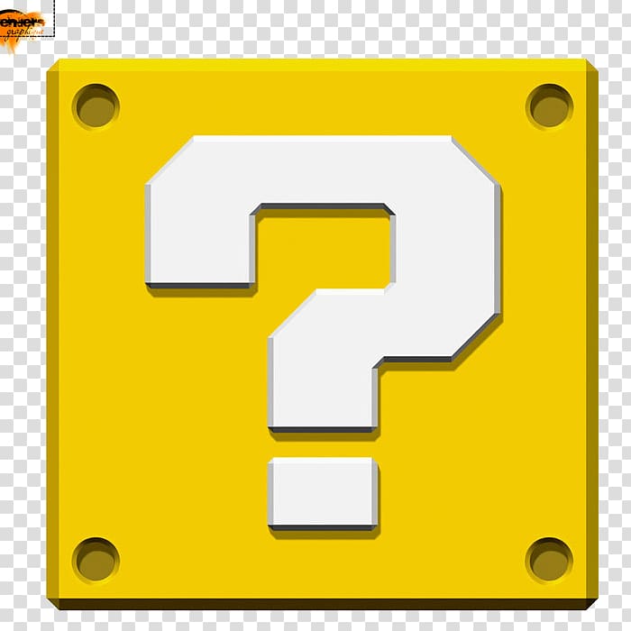 white and yellow question mark, Super Mario Bros. New Super Mario Bros Super Mario World, mario bros transparent background PNG clipart