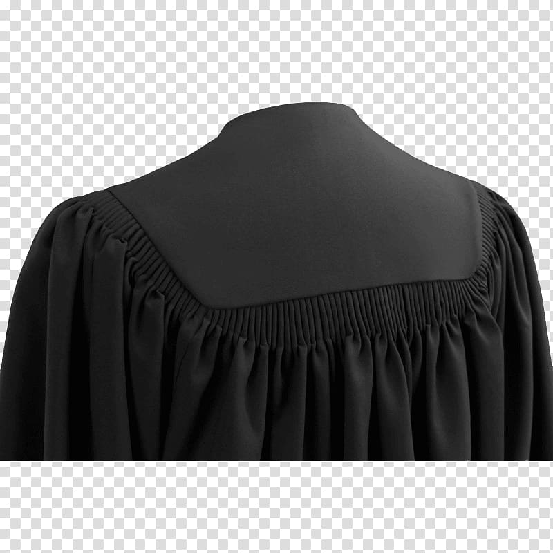 Shoulder Sleeve Neck Outerwear Black M, graduation gown transparent background PNG clipart