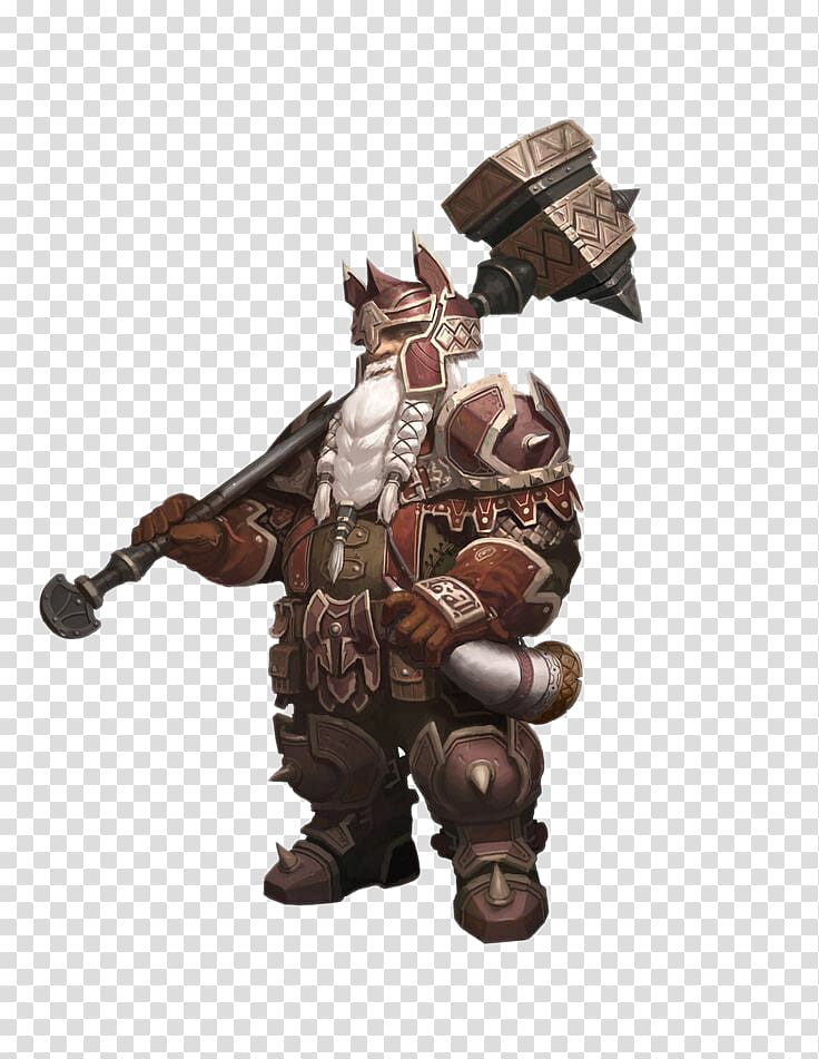 brown character standing while holding hammer illustration, Dungeons & Dragons Pathfinder Roleplaying Game Dwarf Loki Role-playing game, Dwarf Warrior transparent background PNG clipart