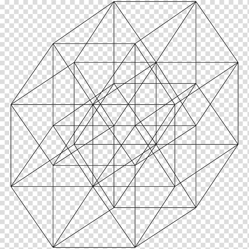Five-dimensional space 5-cube Tesseract Hypercube Three-dimensional space, cube transparent background PNG clipart