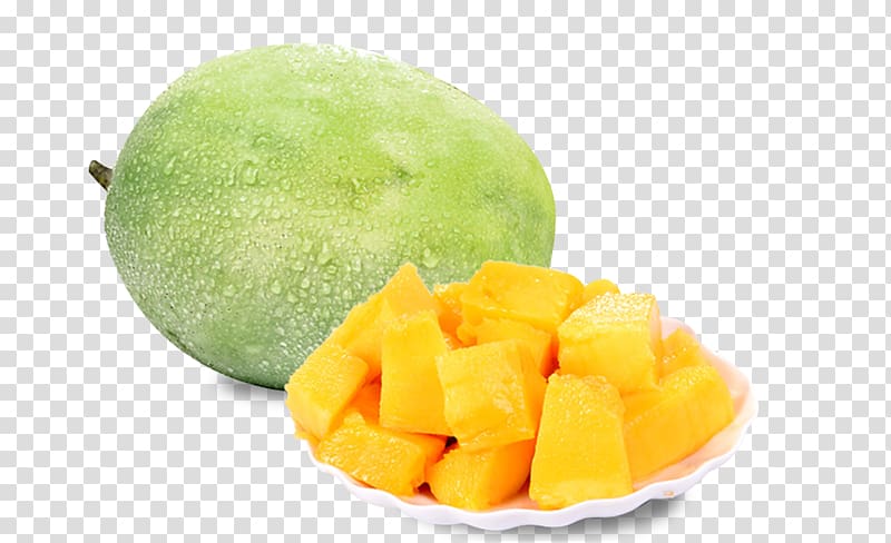 Smoothie Mango Panzhihua Fruit, fresh green mango transparent background PNG clipart