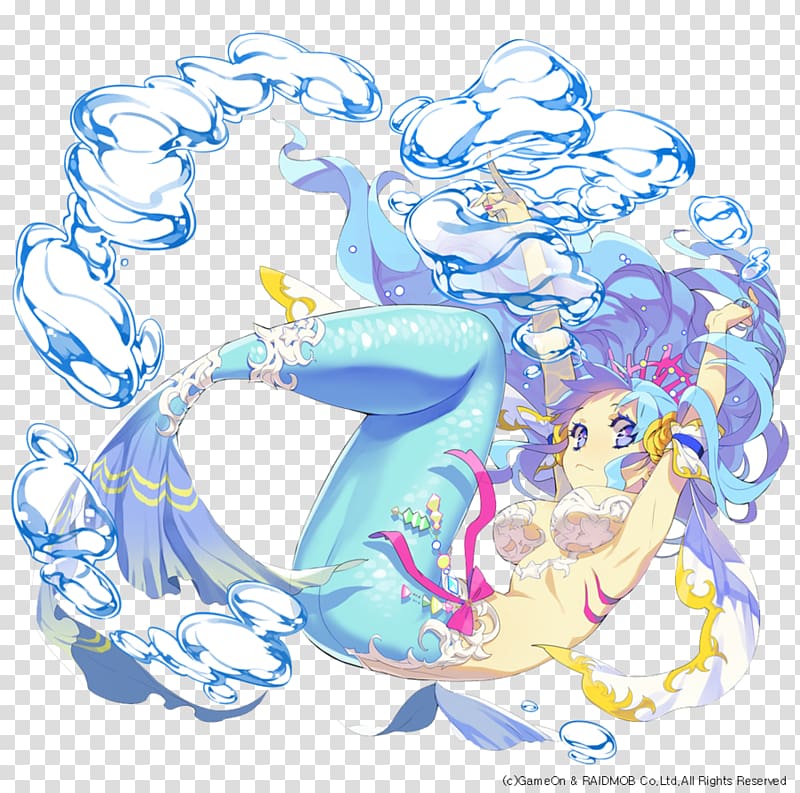 Mermaid Anime Model sheet Illustration, Mermaid Dress Up transparent background PNG clipart